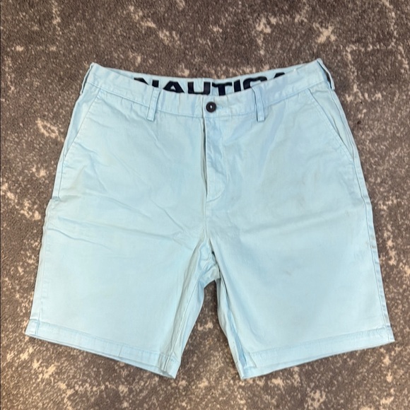 Nautica Other - Nautica Men's Sky Blue Flat Front Shorts